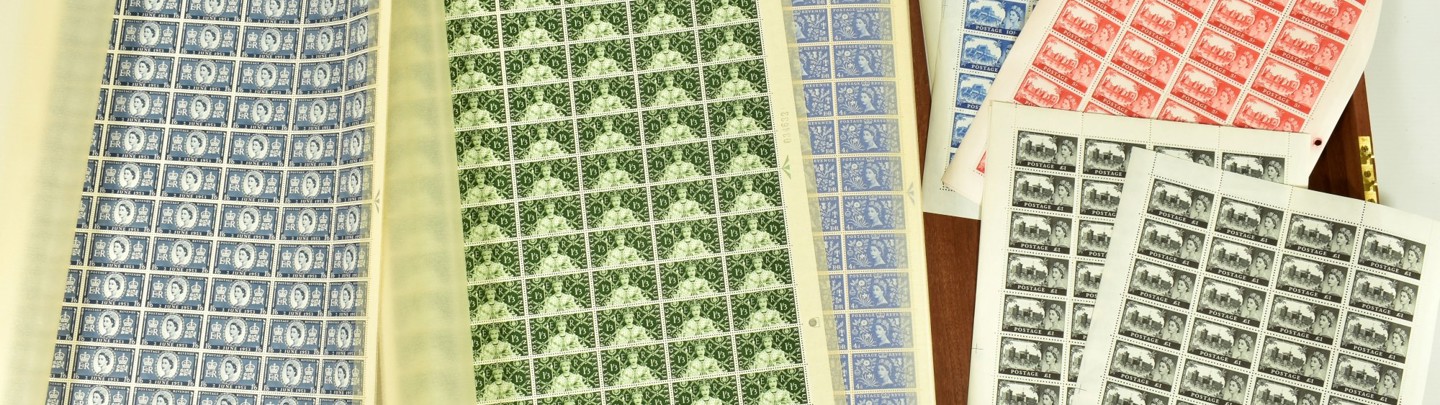 160 Complete Sheets 1950S 1960S Stamps